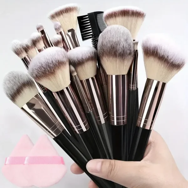 Professional Makeup Brush Set – 3 to 20 PCS, Soft & Fluffy, Blending & Contouring