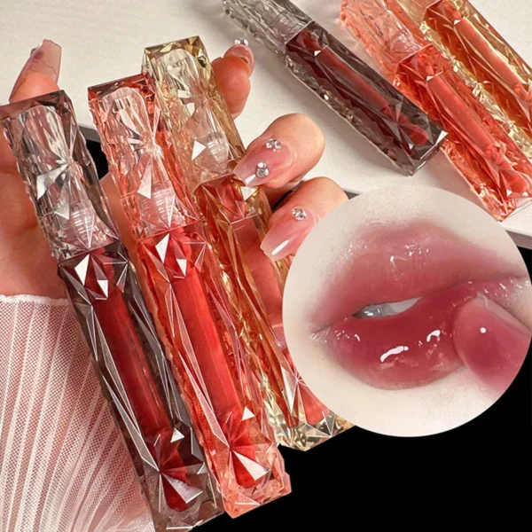 Long-Lasting Hydrating Lip Gloss – Waterproof, High-Shine, Non-Sticky
