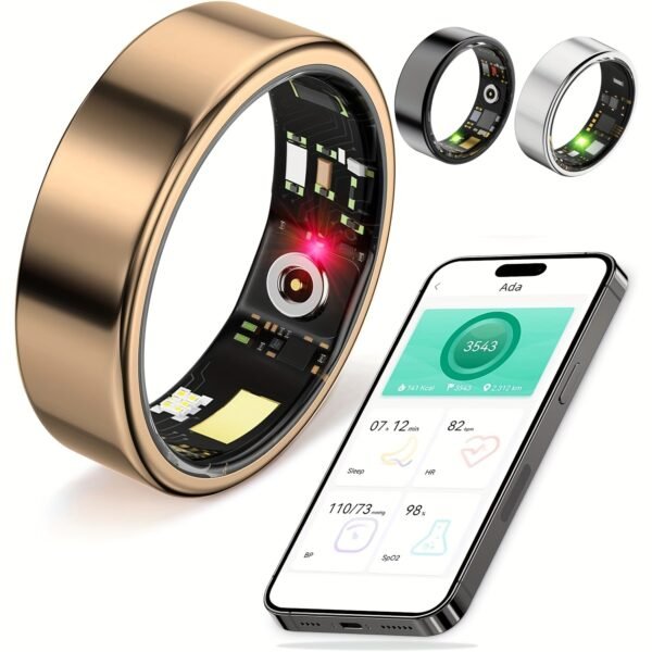 [Smart Fitness Ring] Christmas Smart Ring for Women Men - Activity and Fitness Tracker with Steps, Distance, Calories, Sleep Tracking, Exercise Monitoring, for iPhone for Android