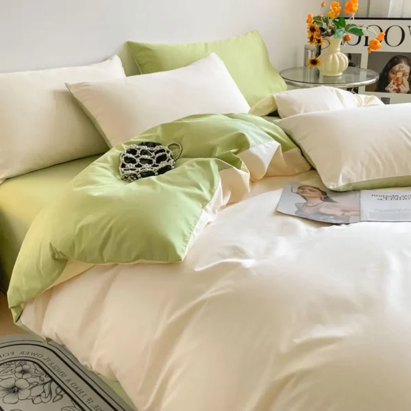100% Egyptian Cotton Duvet Cover, 400TC Solid Color Comforter Cover with Zipper Closure & Corner Ties Soft Luxury Hotel Bedding