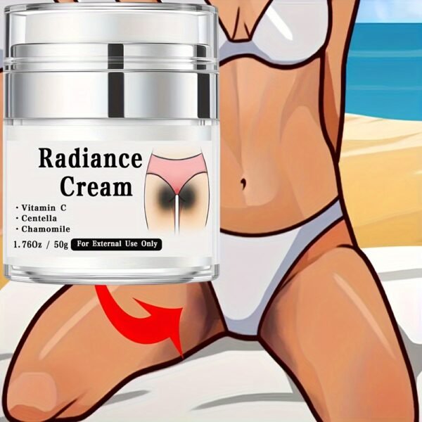 [50g Radiance Cream for Private Parts] 1.76Oz/50g Radiance Cream - Private Parts Care Cream, Contains Vitamin C, Niacinamide, Centella Asiatica And Chamomile Extract, For Private Parts, Underarm, Joints, Butt, Thigh Inner Skin